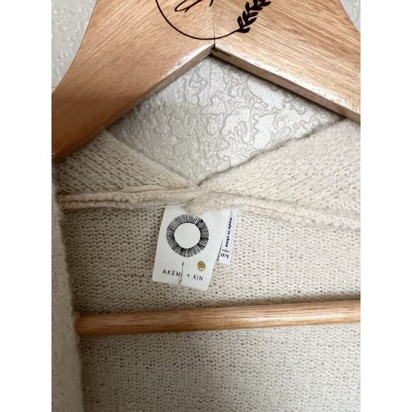 Anthropologie Akemi Kin Fringe Kimono Oversized Sweater One Size - Picture 3 of 5